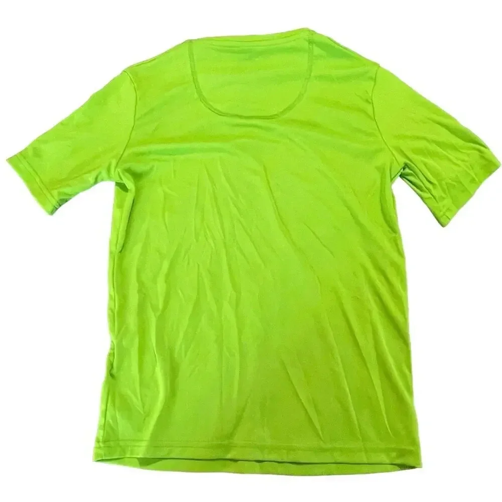 NWOT Tribord Decathlon Lime Neon Green Short Sleeve Teen‎ Athletic Shirt SZ 14